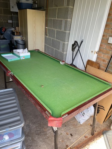 Folding snooker pool table - folding,