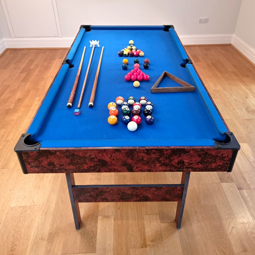 6ft folding pool - folding, table