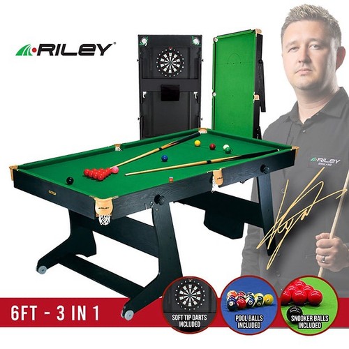 Riley folding snooker - 6’,