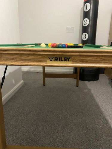 Riley folding pool table - table, 6ft