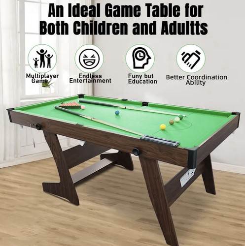 6ft folding pool table - folding,